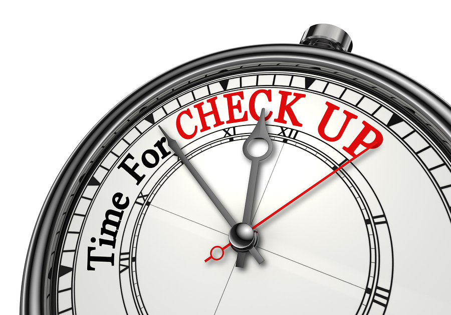 Time For Check Up Concept Clock